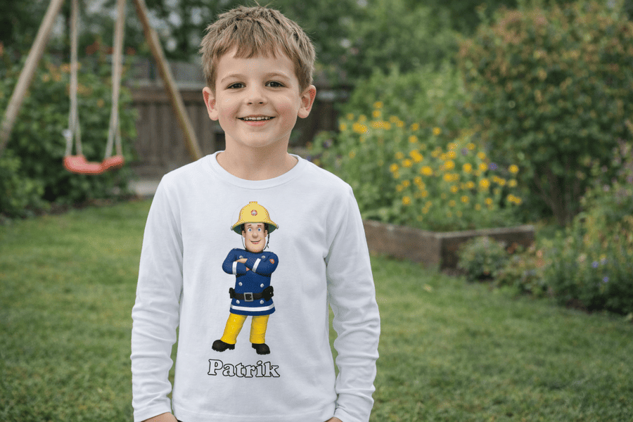 chlapčenské tričko Požiarnik Sam (1) mk